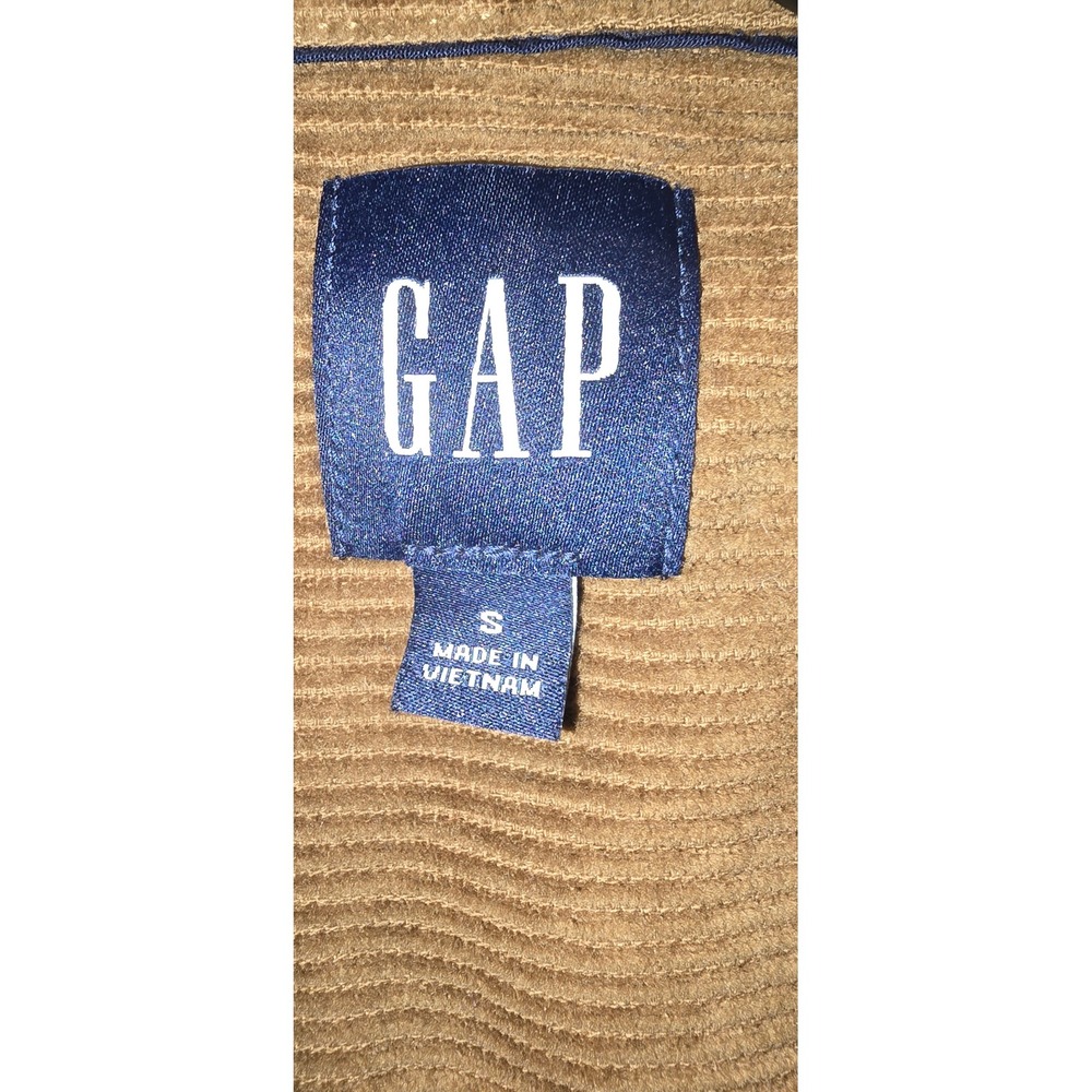 Gap Mens Brown Corduroy Long Sleeve Button Down Shirt Two Pocket Size Small - Picture 3 of 4